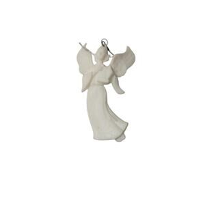 White porcelain Christmas holiday tree Ornament